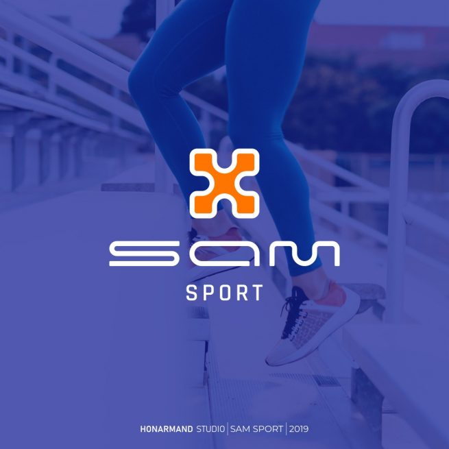 طراحی لوگو لوازم ورزشی سام اسپورت1
