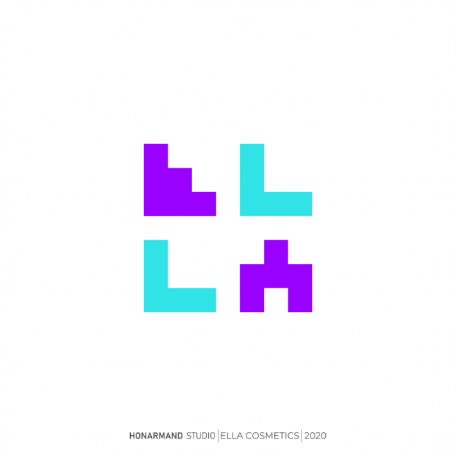 طراحی لوگوی لوازم آرایشی و بهداشتی ال لا7