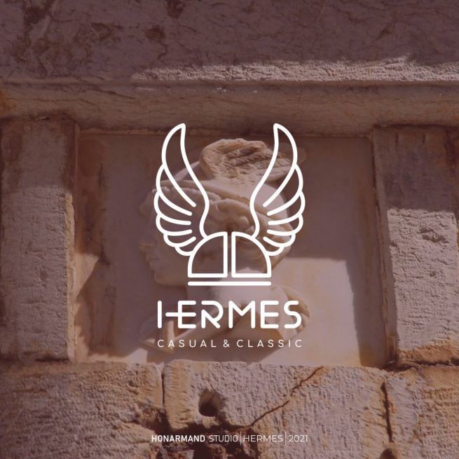 طراحی لوگو ی پوشاک هرمس 1
