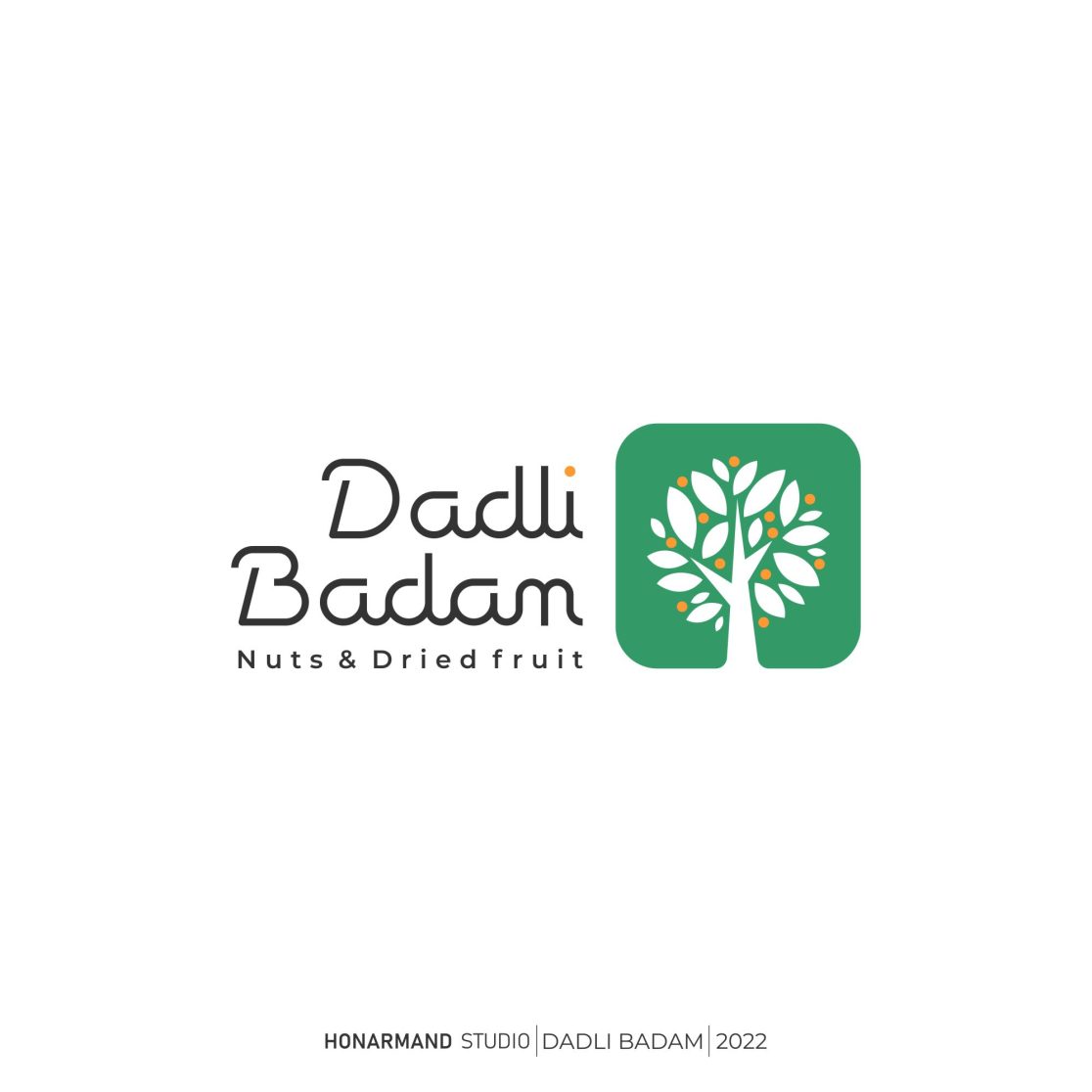 طراحی لوگو و لوگوتای پ آجیلی و خشکبار دادلی بادام 2