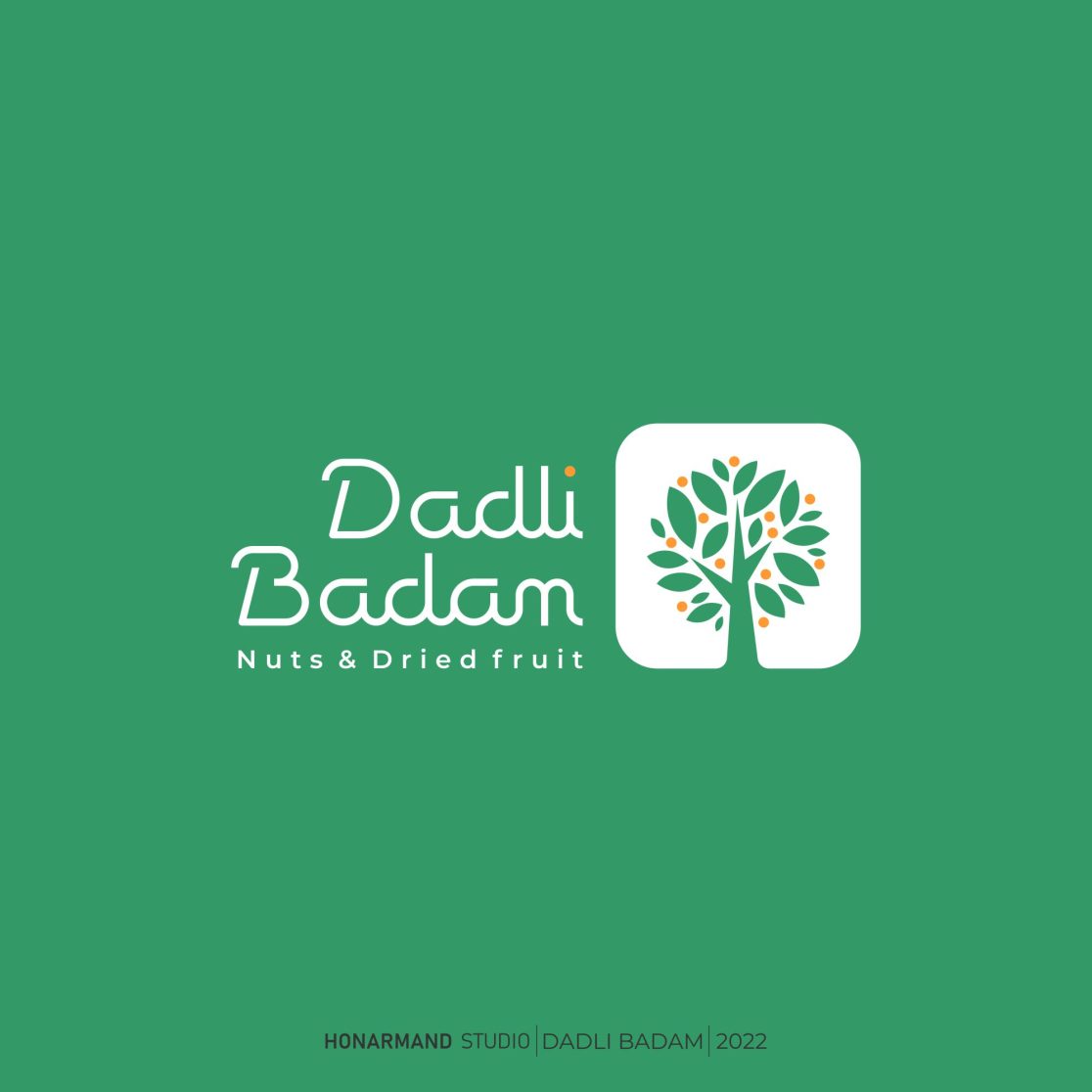 طراحی لوگو و لوگوتایپ آجیلی و خشکبار دادلی بادام 4