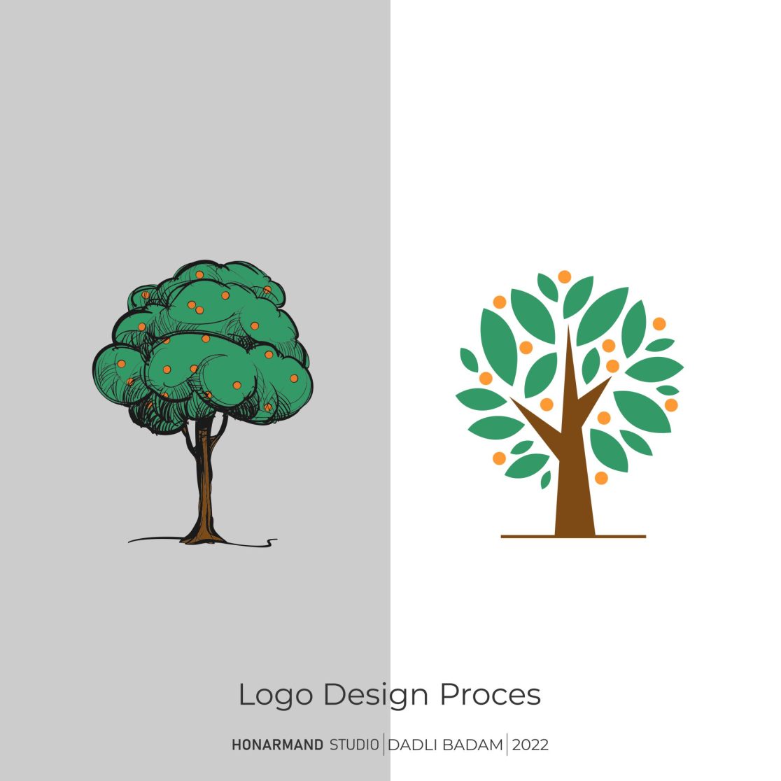 طراحی لوگو و لوگوتایپ آجیلی و خشکبار دادلی بادام 7