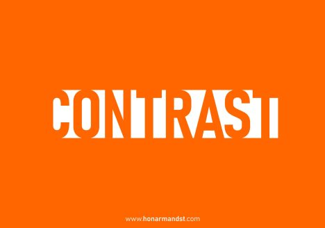 کنتراست در طراحی لوگو contrast