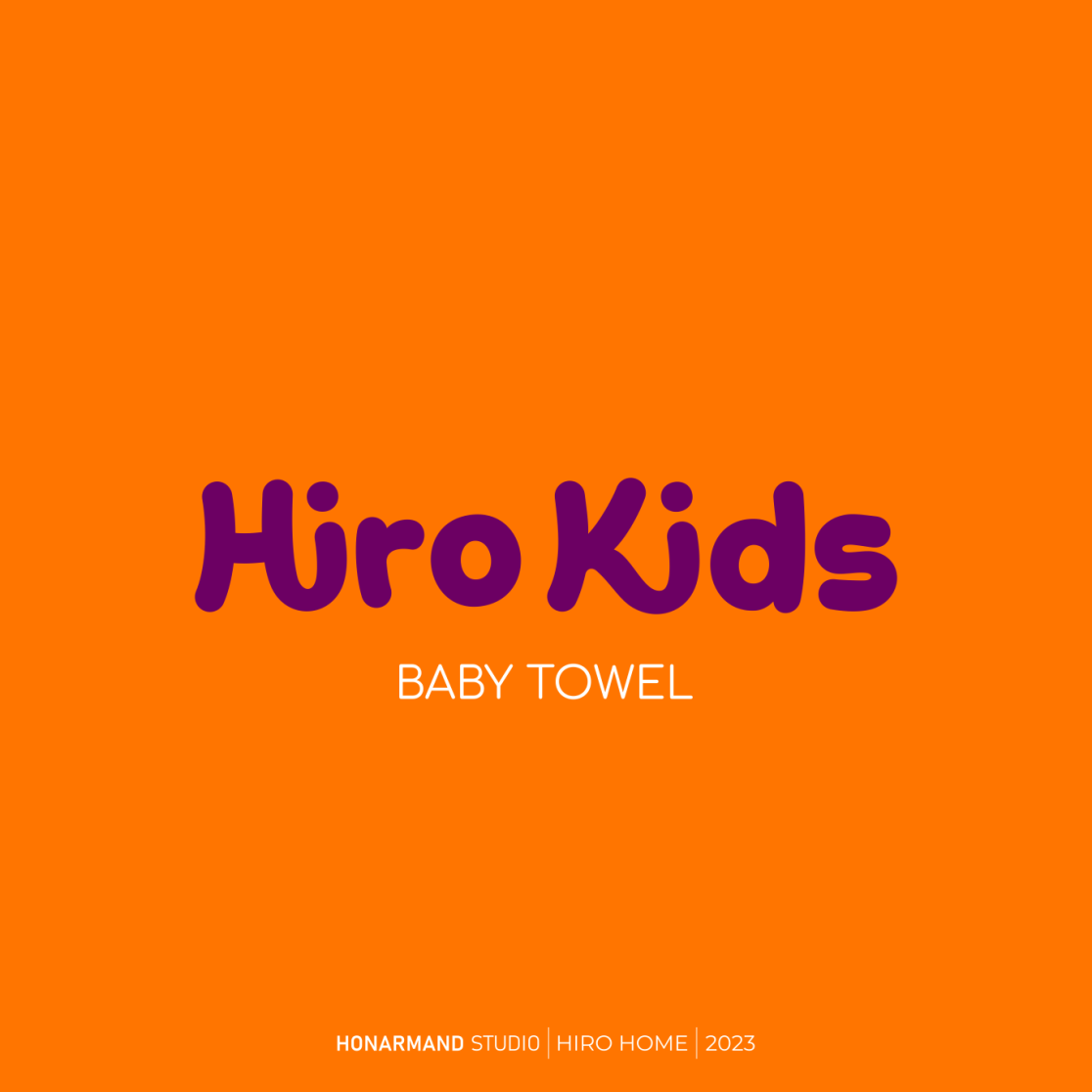 لوگوتایپ حوله بچه گانه هیرو کیدس 5