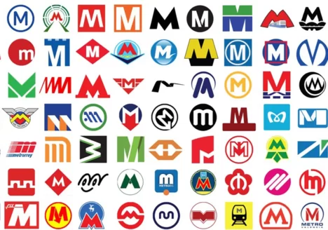 طراحي لوگو حرف m