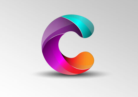 طراحی لوگو حرف C