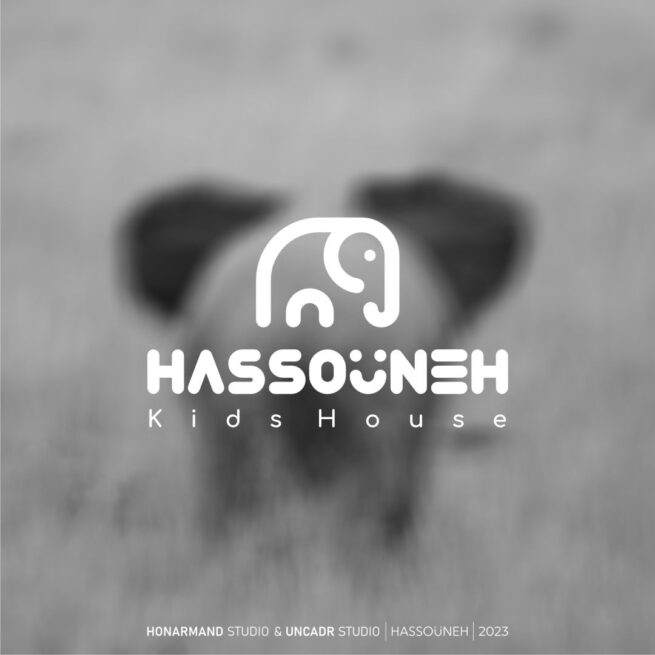 طراحی لوگوی لباس کودک حسونه