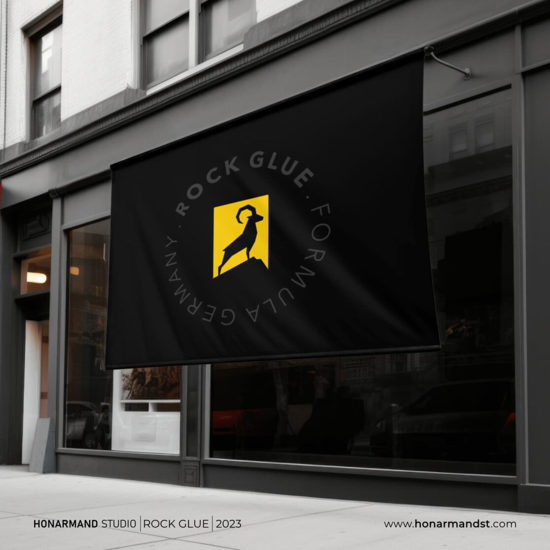 طراحی لوگو چسب راک 1