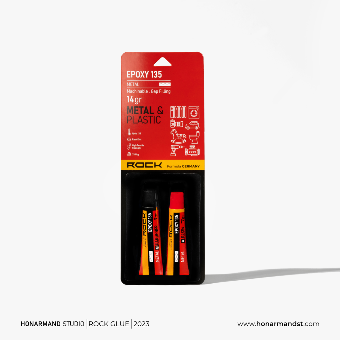 طراحی لوگو چسب راک 10