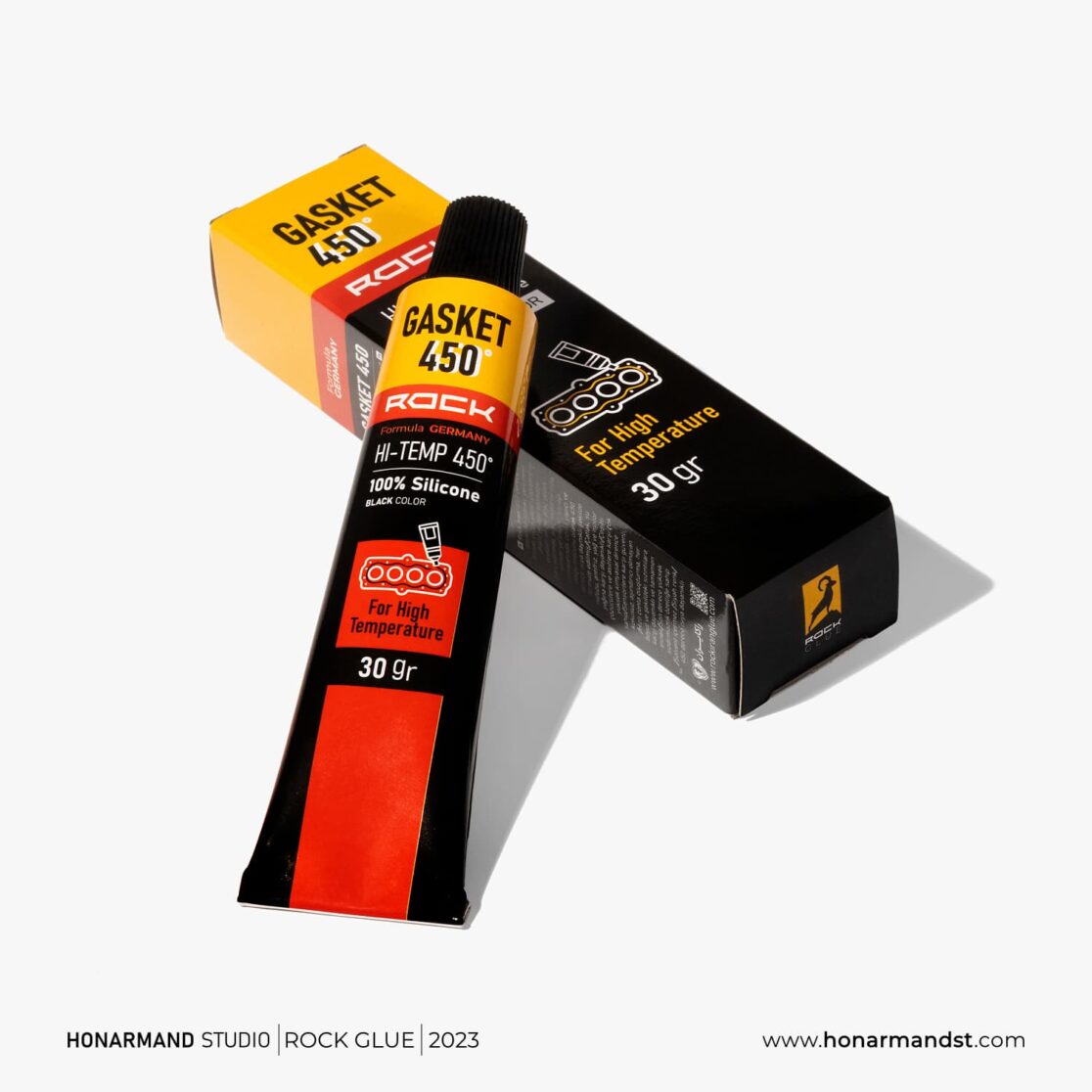 طراحی لوگو چسب راک 18