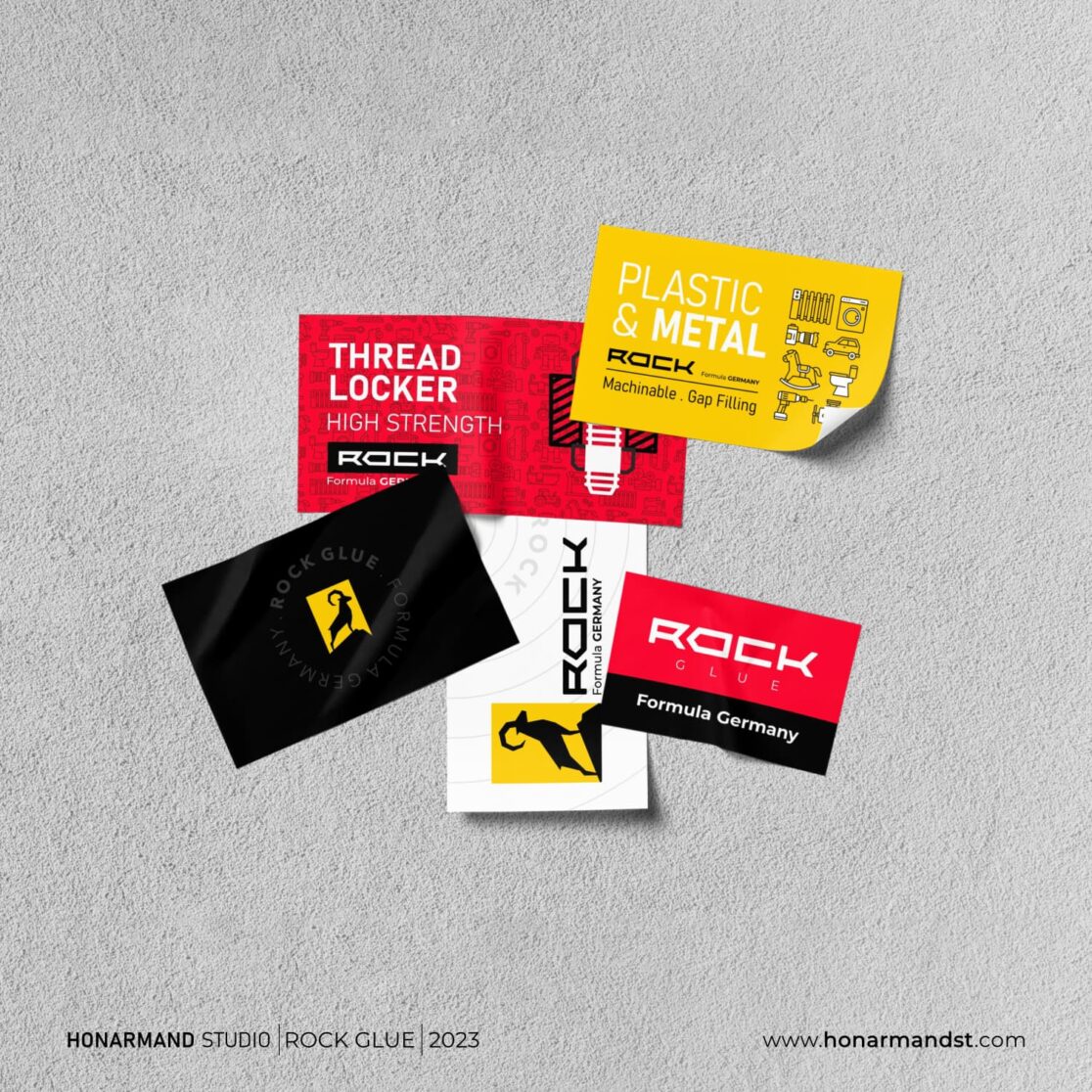 طراحی لوگو چسب راک 3