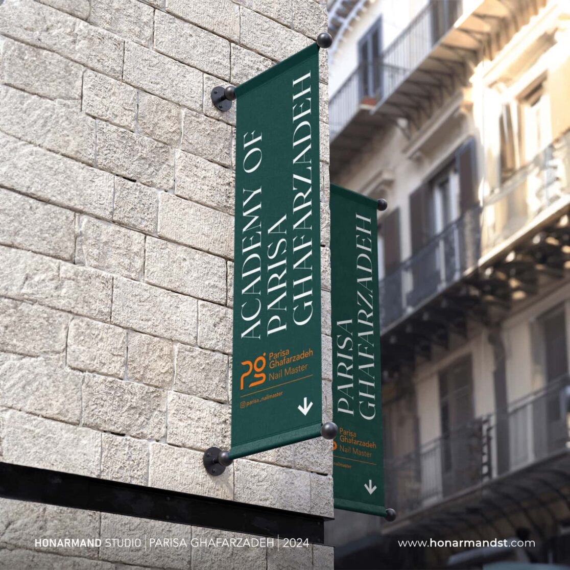 طراحی لوگوی کاشت ناخن ۶