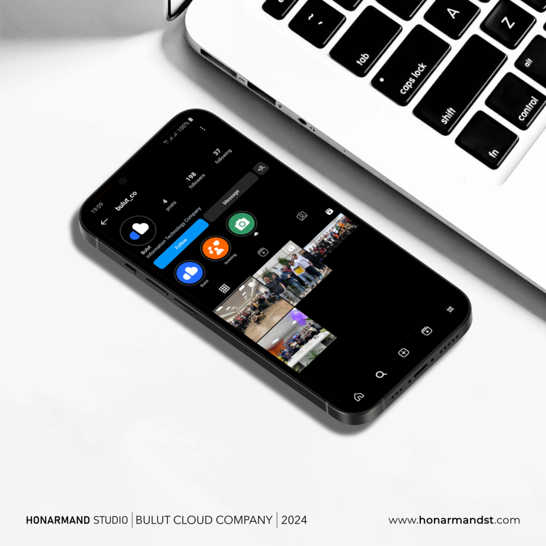 طراحی لوگو شرکت ابری بولوت ۳